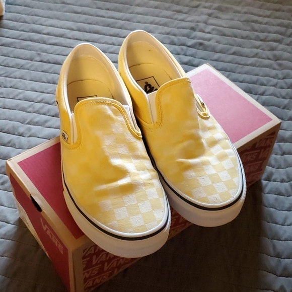 yellow vans womens size 8
